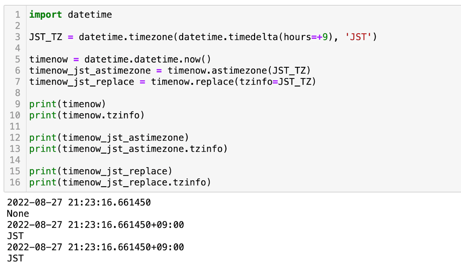 【Python基礎】datetimeモジュールでのタイムゾーンの設定 | 3PySci